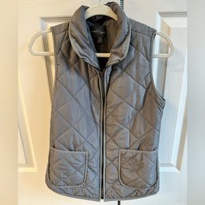 Market and Spruce Gray Quilted Vest